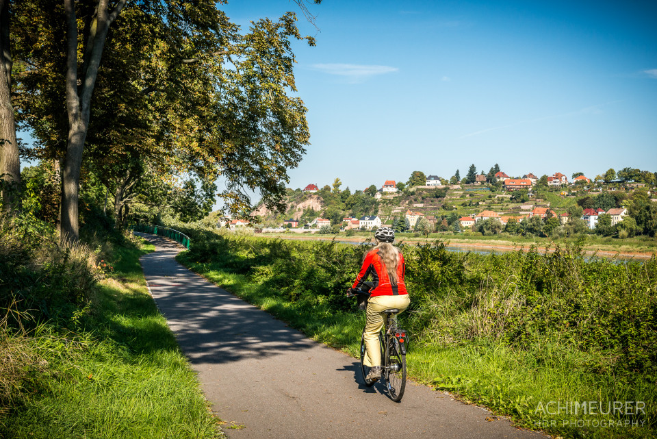 Mit dem Fahrrad entlang der Elbe nach Meißen
