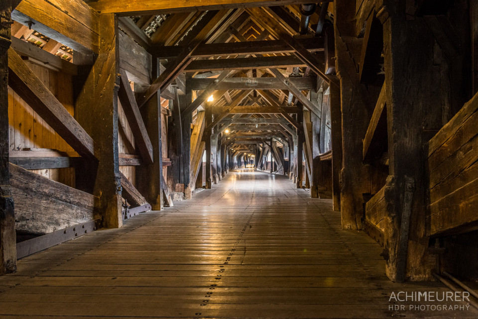 Die alte Holzbrücke von Bad Säckingen