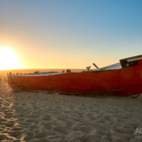 Sonnenuntergang am Strand in Aguda in der Nähe von Porto in Portugal by AchimMeurer.com .