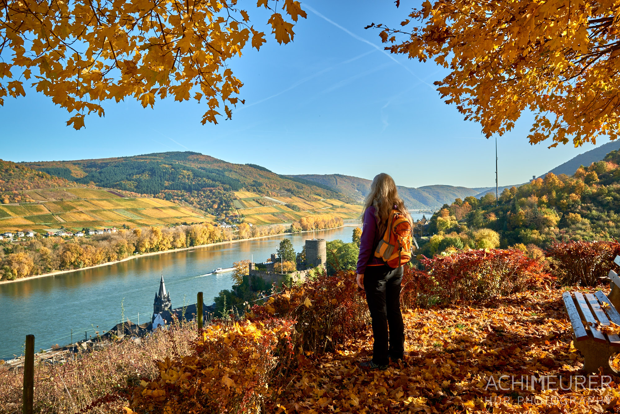 Der Rhein-Burgen-Wanderweg im Herbst by AchimMeurer.com                     . 