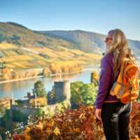 Der Rhein-Burgen-Wanderweg im Herbst by AchimMeurer.com                     .