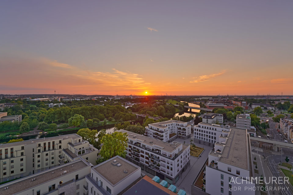 Sonnenuntergang - Impressionen aus Mülheim a.d. Ruhr, Ruhrgebiet , NRW by Array. 