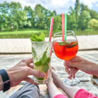 Cocktail genießen in der Strandbar in Wolfenbüttel by AchimMeurer.com                     .