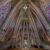 Die Kathedrale von Montferri, Katalonien, Spanien by Array.
